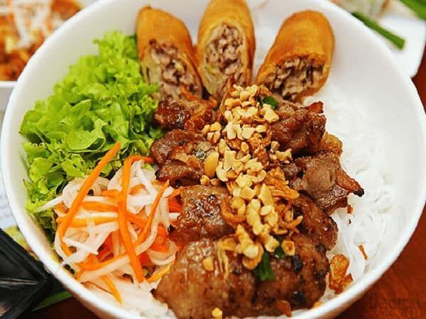 35. Grilled Pork Patty on Rice Vermicelli