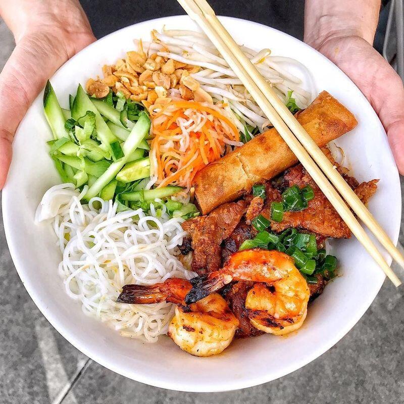 40. Grilled Shrimp. Pork Egg Roll