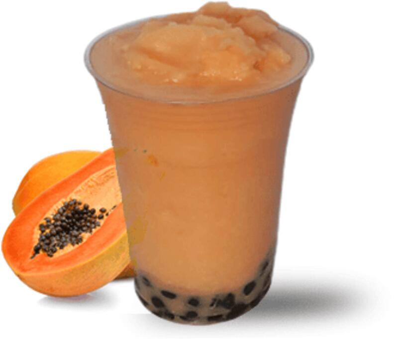   Papaya Boba Smoothies