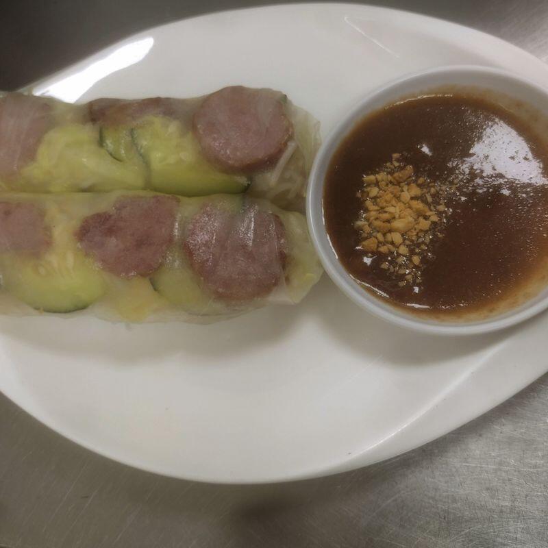 2. Grilled Pork Patty Egg Roll