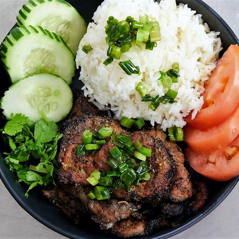 22. Grilled Pork Steam Rice