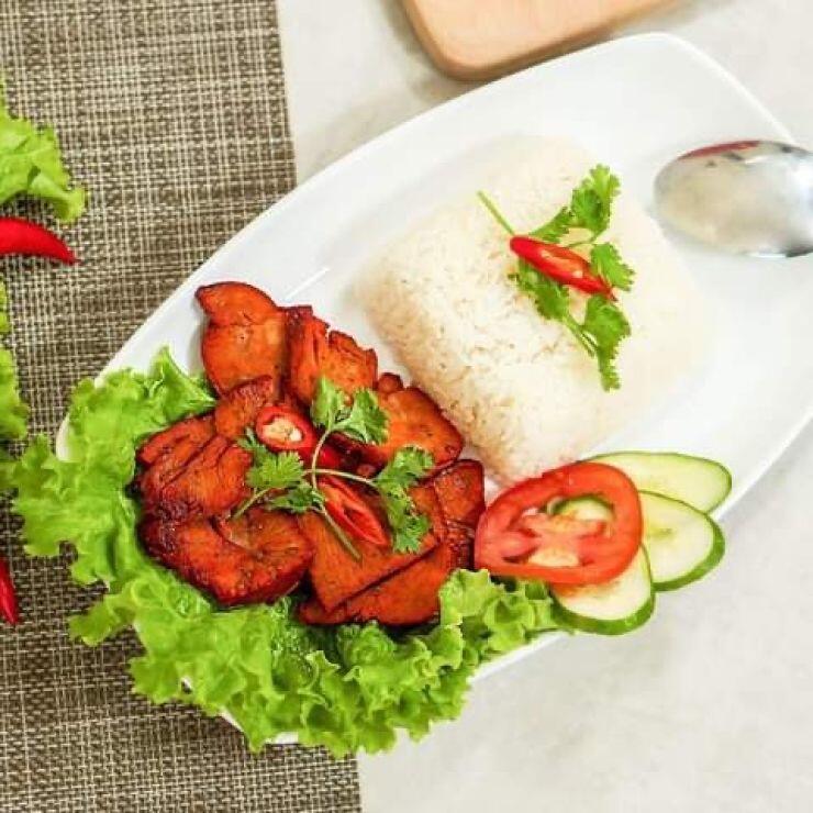 27. BBQ Red Pork Steam Rice